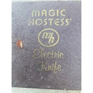 Vintage Magic Hostess MH Electric Carving Knife with Booklet